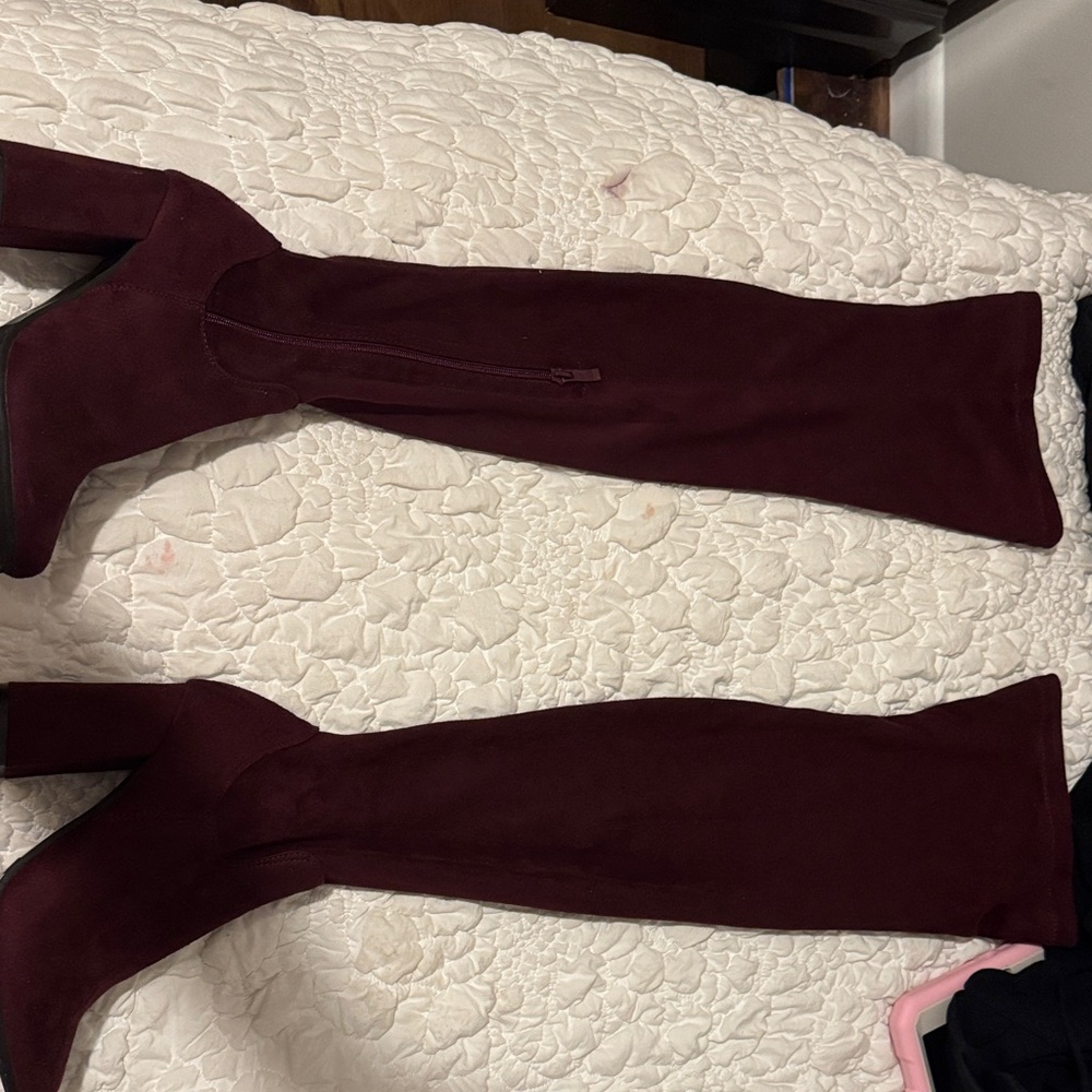Elegant Burgundy Women's Boots